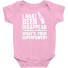 i make beer disappear! Baby Bodysuit