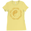 yin yang jingjang shirt china chinesisches denken Ladies Fitted T-Shirt