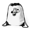 mickey frappe un bang Drawstring Bags