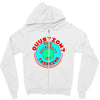 question your thinking flowy crop Zipper Hoodie
