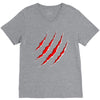 red strong V-Neck Tee