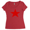 red star army Women's Triblend Scoop T-shirt
