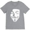 v per vendetta face film horror cinema&amp;tv V-Neck Tee