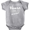women, you know when you get to that age when you finally undertand th Baby Bodysuit