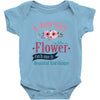 A July Girl Like A Flowers Baby Bodysuit