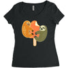 lucu deh Women's Triblend Scoop T-shirt