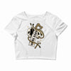 work hard until die Crop Top
