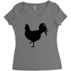 Chicken and Little Chick Women's Triblend Scoop T-shirt