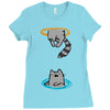portal cat Ladies Fitted T-Shirt