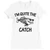father's day fishing Ladies Fitted T-Shirt