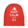 keep calm i'm a dj   mens funny Baby Beanies