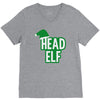 christmas head elf V-Neck Tee