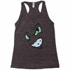 angry cartoon face Racerback Tank