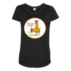 calvin hobbes Maternity Scoop Neck T-shirt