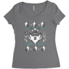 merry wolfmas Women's Triblend Scoop T-shirt