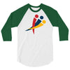 red blu yellow 3/4 Sleeve Shirt