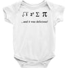 i ate sum pi t shirt s m l xl 2xl 3xl funny nerdy geeky college awesom Baby Onesie