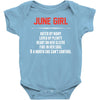 June Girl Hated By Many Baby Onesie