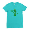 green man dance says hello 2018 Ladies Fitted T-Shirt