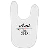Aunt est.2018 Baby Bibs