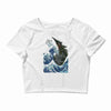 kaiju wave Crop Top