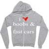 boobs &amp; fast cars Zipper Hoodie