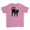 cat black Youth Tee
