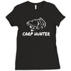 carp hunter pike angler fishing new Ladies Fitted T-Shirt