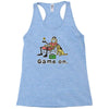 baseball game on short Racerback Tank