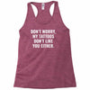 my tattoos Racerback Tank