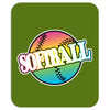 neon softball Mousepad