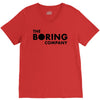 the boring company black logo V-Neck Tee