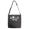 pulp fiction cartoon ideal birthday present or gift Adjustable Strap Totes
