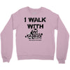 i walk with wasd Crewneck Sweatshirt