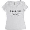 black hat society Women's Triblend Scoop T-shirt