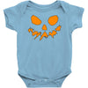 scary pumpkin face halloween Baby Onesie