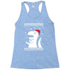 big trex santa ugly christmas Racerback Tank