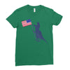 Patriotic T-Rex Ladies Fitted T-Shirt