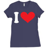 i heart customize it Ladies Fitted T-Shirt