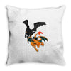 dragon duel collide Throw Pillow