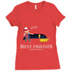 best friends forever Ladies Fitted T-Shirt