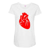 heart Maternity Scoop Neck T-shirt
