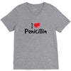 I Love Penicillin V-Neck Tee