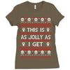 emo gothic ugly christmas sweater. Ladies Fitted T-Shirt