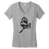 scream microphone Women's V-Neck T-Shirt