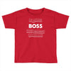 argument invalid boss Toddler T-shirt