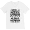 Real Kings Are Born On December 25 V-Neck Tee