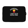exercise vs extra fries Laptop sleeve