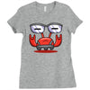 red crabby Ladies Fitted T-Shirt