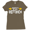 property of my ostrich Ladies Fitted T-Shirt